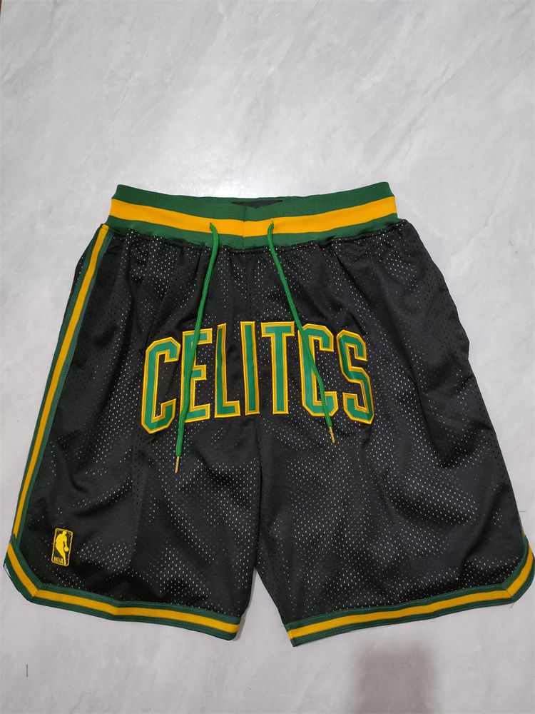 2025 Men NBA Boston Celtics Shorts Black style 1